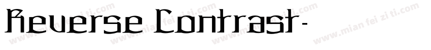 Reverse Contrast字体转换